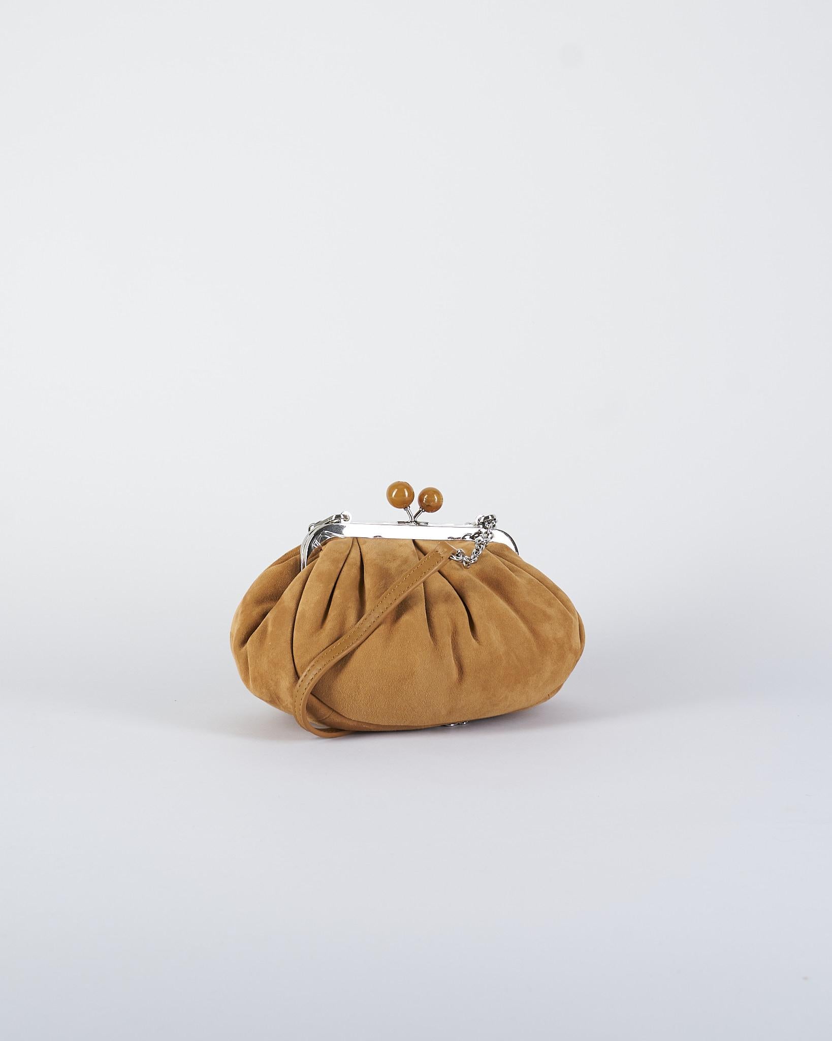 Borsa Cammello Pasticcino Bag Small in suede VALOIS 2 MAX MARA WEEKEND 