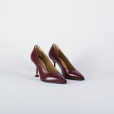 Decollette Bordeaux in pelle 114 85 WO MILANO 