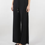 Pantalone Nero in jerey D2501100 01 CLIPS 