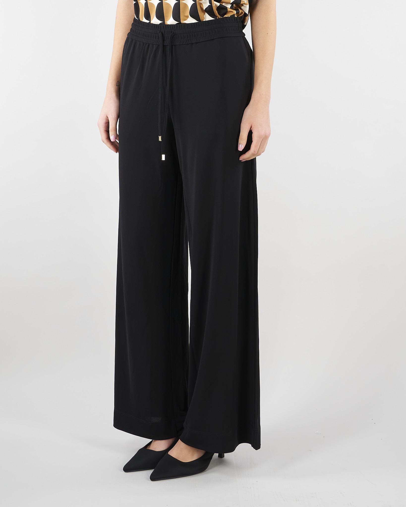 Pantalone Nero in jerey D2501100 01 CLIPS 