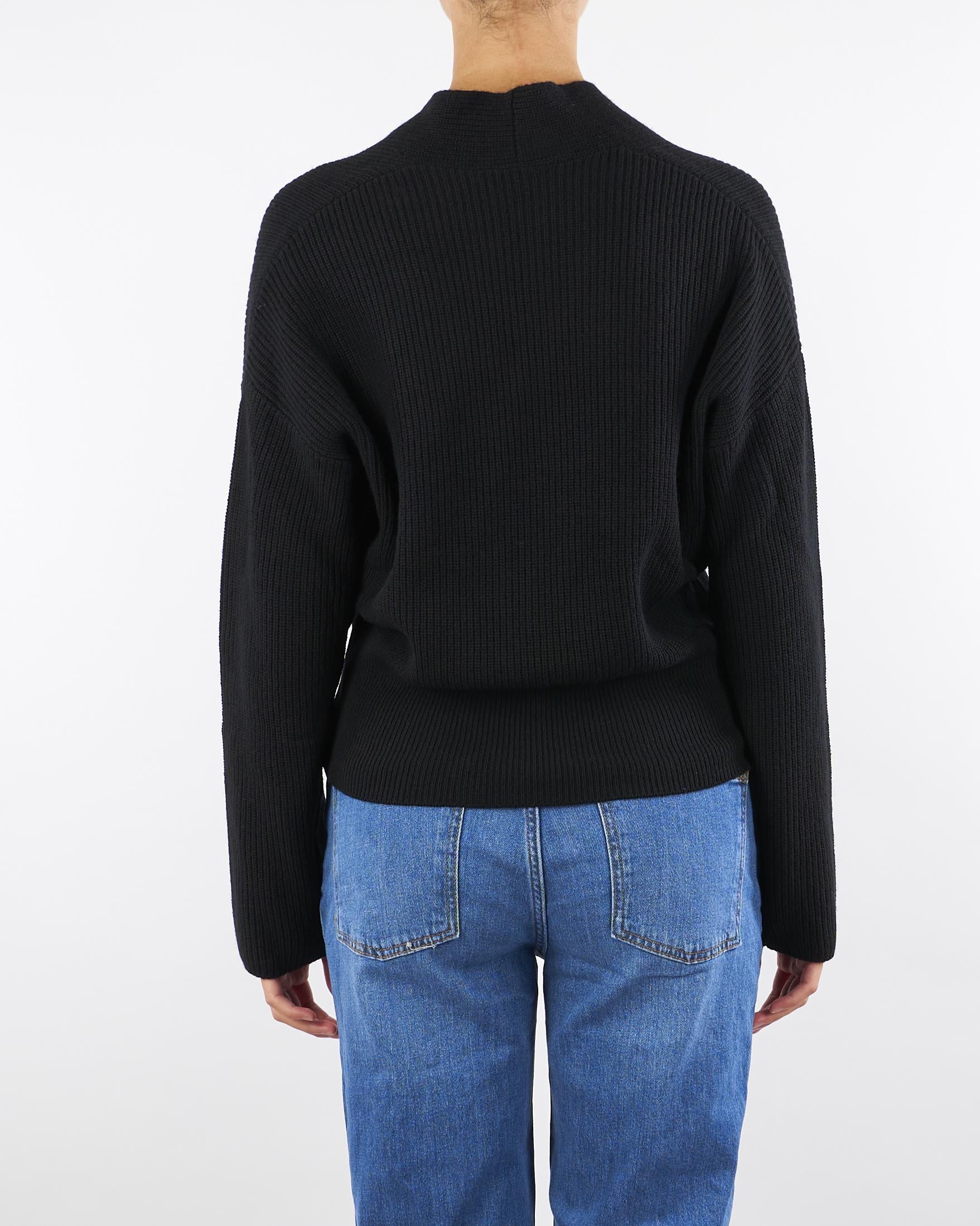 Maglia Nero con scollo incrociato OVEST 7 PENNY BLACK 