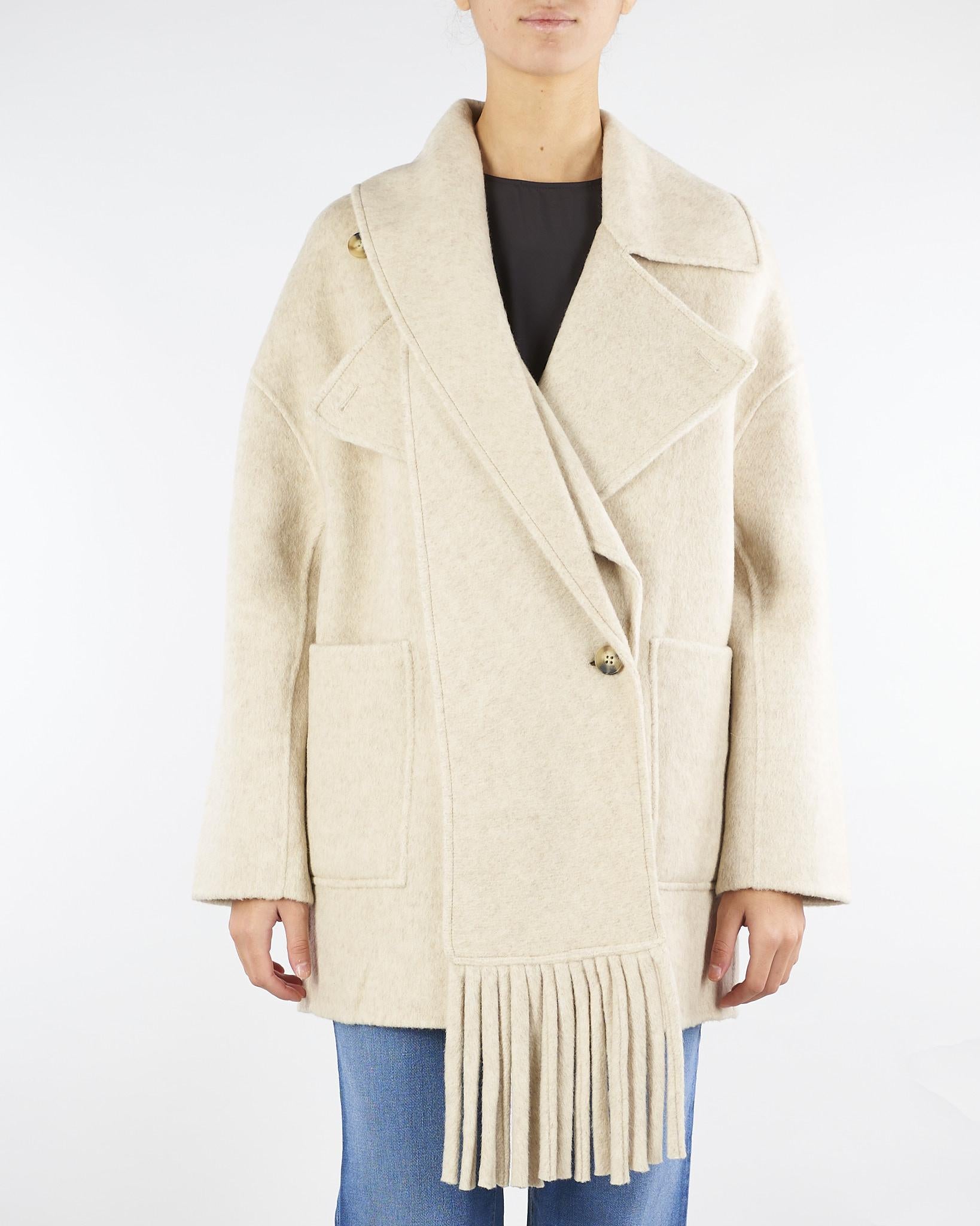 Cappotto Naturale con collo sciarpa TF0025 107 VICOLO 