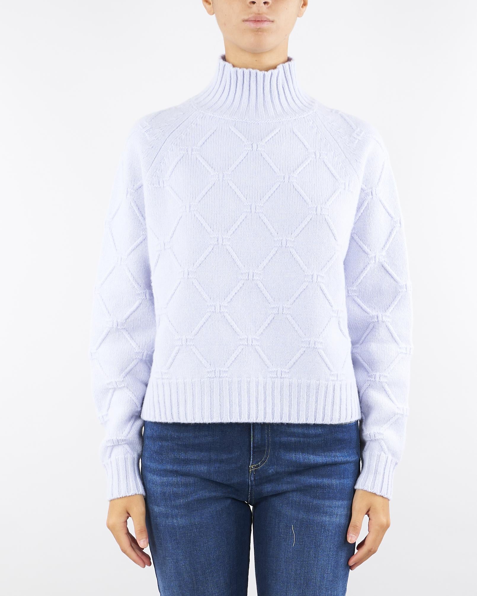 Pullover Starlight in maglia con losanghe jacquard MK55T57E2 EA7 ELISABETTA FRANCHI 