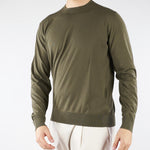 Maglia Verde in puro coton extrafine A001F100 5407 PAOLO PECORA 