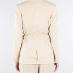 Giacca Beige con cintura GI00901TVIS0025 V0778 SIMONA CORSELLINI 