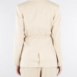 Giacca Beige con cintura GI00901TVIS0025 V0778 SIMONA CORSELLINI 