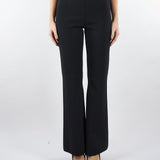 Pantaloni flare Nero in maglia TP3206 6 TWIN SET 