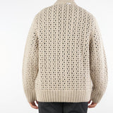 Cardigan Beige traforato in lana MA3401 25 I'M BRIAN 
