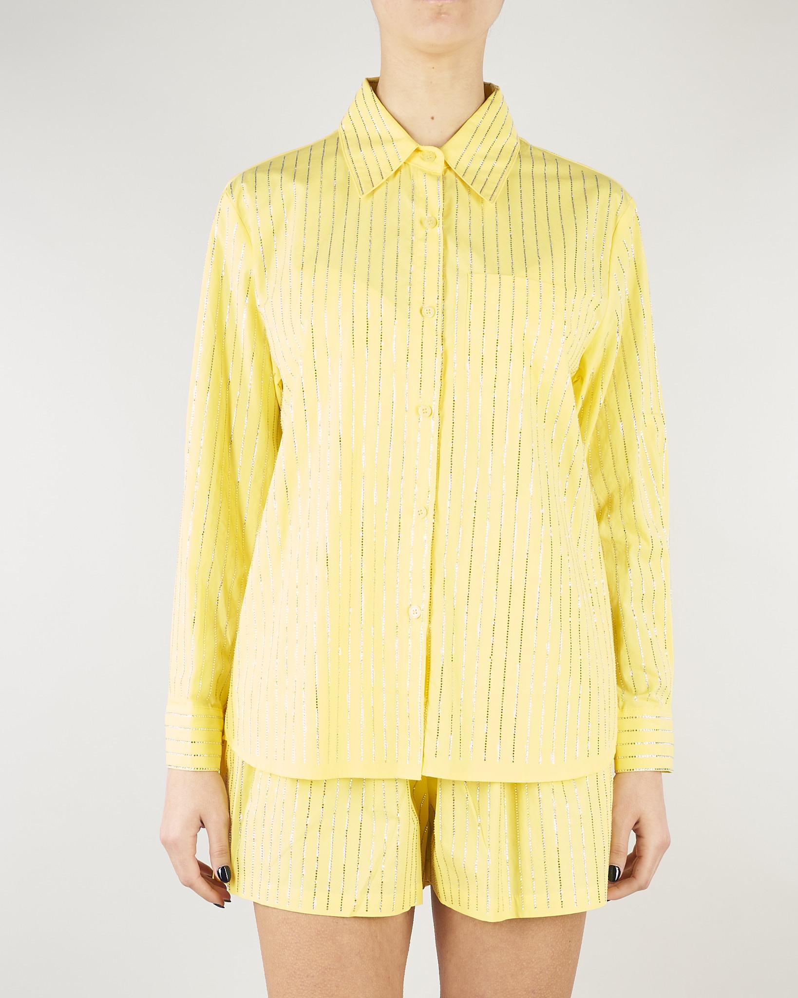 Camicia Giallo con strass all over NS227 38 NO SECRETS 