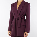Giacca Bordeaux con cintura in vita TF0358 38 VICOLO 