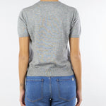 Maglia Grigio in misto lana con maniche corte RI5NT047 0007 ICONA 