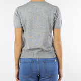 Maglia Grigio in misto lana con maniche corte RI5NT047 0007 ICONA 