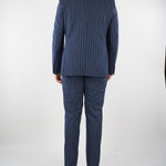 Abito Blu gessato monopetto 4032A3328263138 88 MANUEL RITZ 