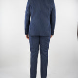Abito Blu gessato monopetto 4032A3328263138 88 MANUEL RITZ 