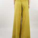 Pantalone Verde Olio wide leg in misto cotone SP5TZ010 2000 ICONA 