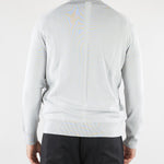 Cardigan Grigio Perla in maglia di viscosa LM26003 N049 LOW BRAND 