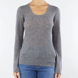 Maglia Grigio in pura lana con dettaglio strass STRINGA 1 MARELLA 