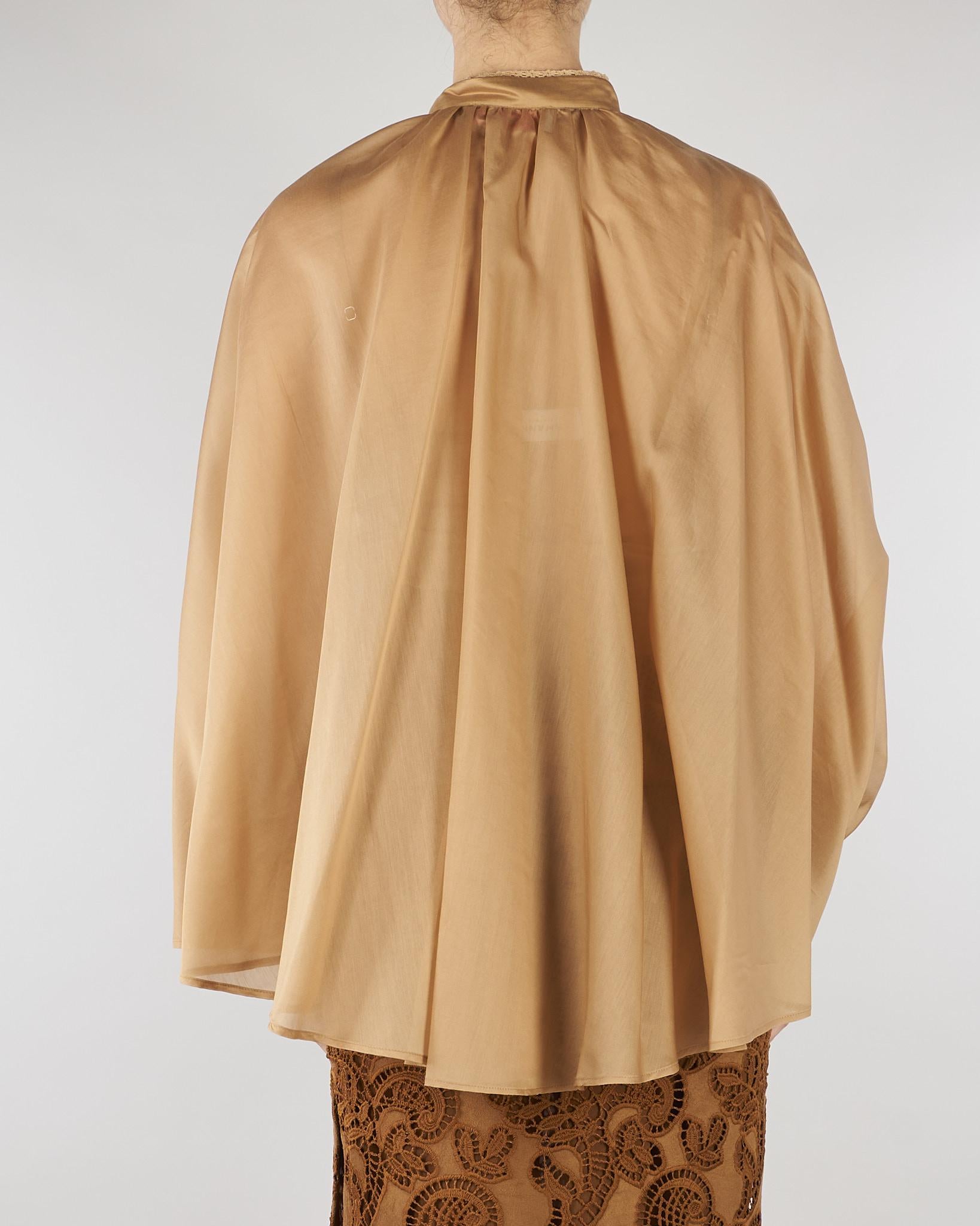 Blusa Mou a kimono in mussola laggera con pizzi crochet D48EK066E39 MFA18 ERMANNO BY ERMANNO SCERVINO 