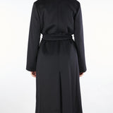 Cappotto Nero a vestaglia in lana BCOLLAG 13 MAX MARA STUDIO 