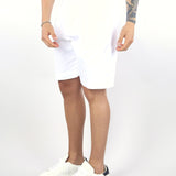 Bermuda Bianco in cotone con elastico in vita