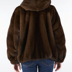 Vera Pelliccia Moro in Visone con cappuccio P2504V 98 GIOVI 