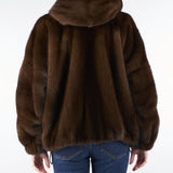 Vera Pelliccia Moro in Visone con cappuccio P2504V 98 GIOVI 