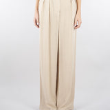 Pantalone Beige wide leg con doppia pences PA00601TVIS0025 V0778 SIMONA CORSELLINI 