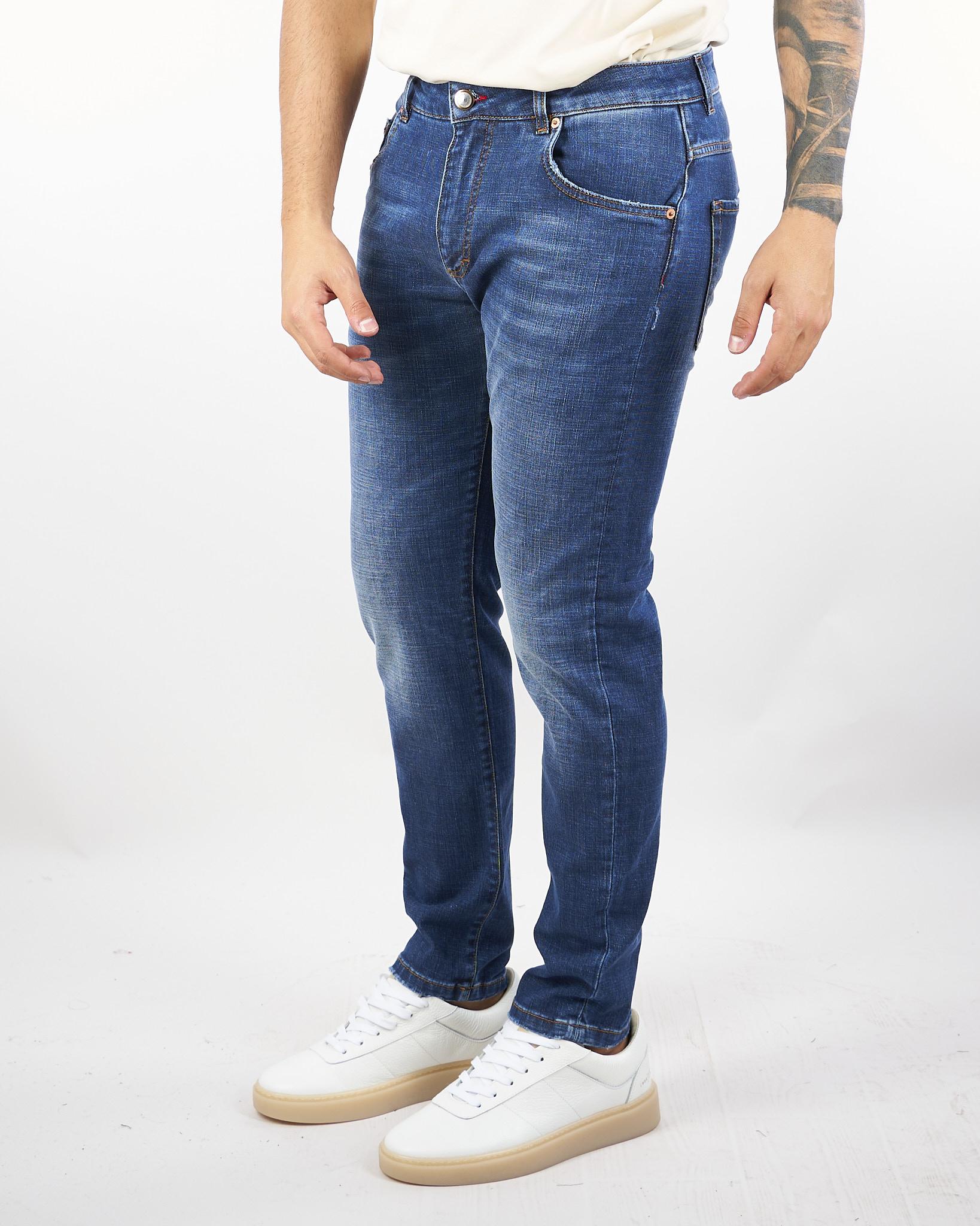 Jeans in denim con cinque tasche ROCCOVINTAGEC074D139 752 CAMOUFLAGE 