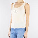 Top Burro in maglia con logo TK80B61E2 193 ELISABETTA FRANCHI 