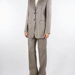 Pantaloni flare Marrone in misto lana con lurex TT2161 12864 TWIN SET 