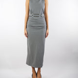 Abito Grigio midi in jersey AB00901TJER0060 V0071 SIMONA CORSELLINI 