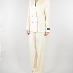 Blazer Vaniglia doppiopetto spinato con ricami D48EI023ER3 MF333 ERMANNO BY ERMANNO SCERVINO 