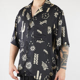 Camicia Nero con stampa all over S6PKMASI127 110 A PAPER KID 