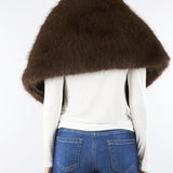 Stola Cioccolato in Ecopelliccia NS076 85 NO SECRETS 