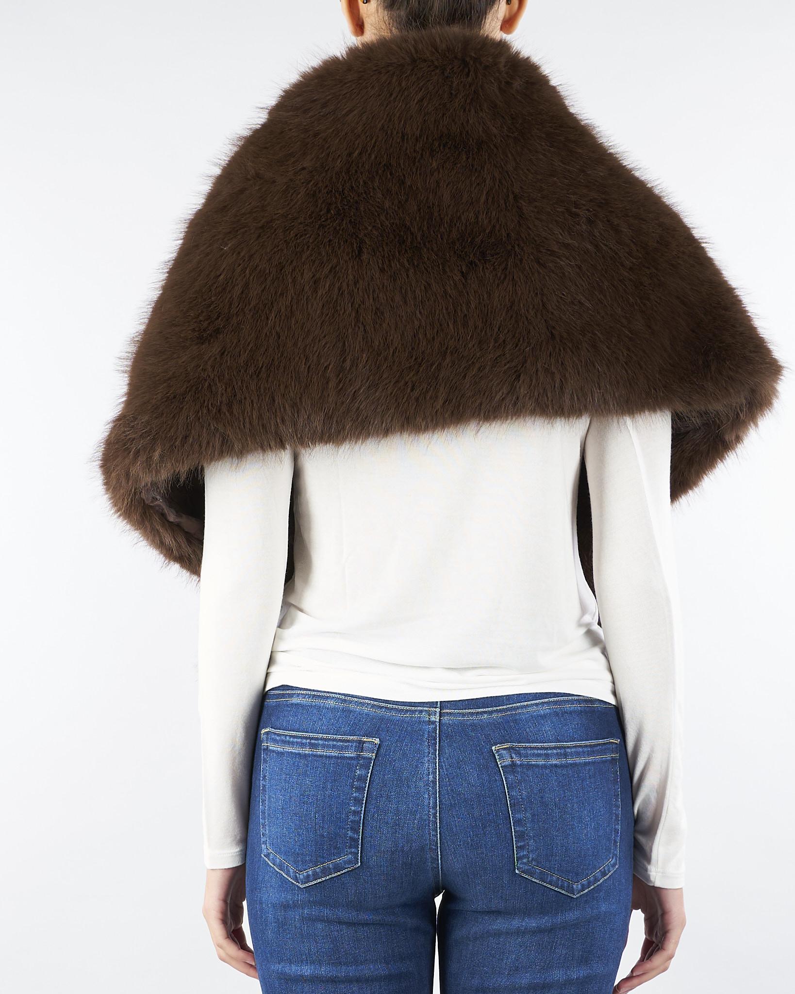 Stola Cioccolato in Ecopelliccia NS076 85 NO SECRETS 