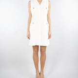 Abito smanicato con impunture