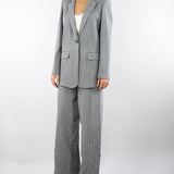 Blazer Grigio in jersey gessato MANIA 1 PENNY BLACK 