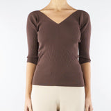 Maglia Marrone in filato di viscosa OCEANO 6 MAX MARA WEEKEND 