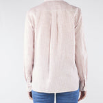 Camicia Rosa a righe in tela di lino WKDGIURATO 5 MAX MARA WEEKEND 