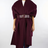 Mantella Merlot in panno di lana double CP67D56E2 EA4 ELISABETTA FRANCHI 