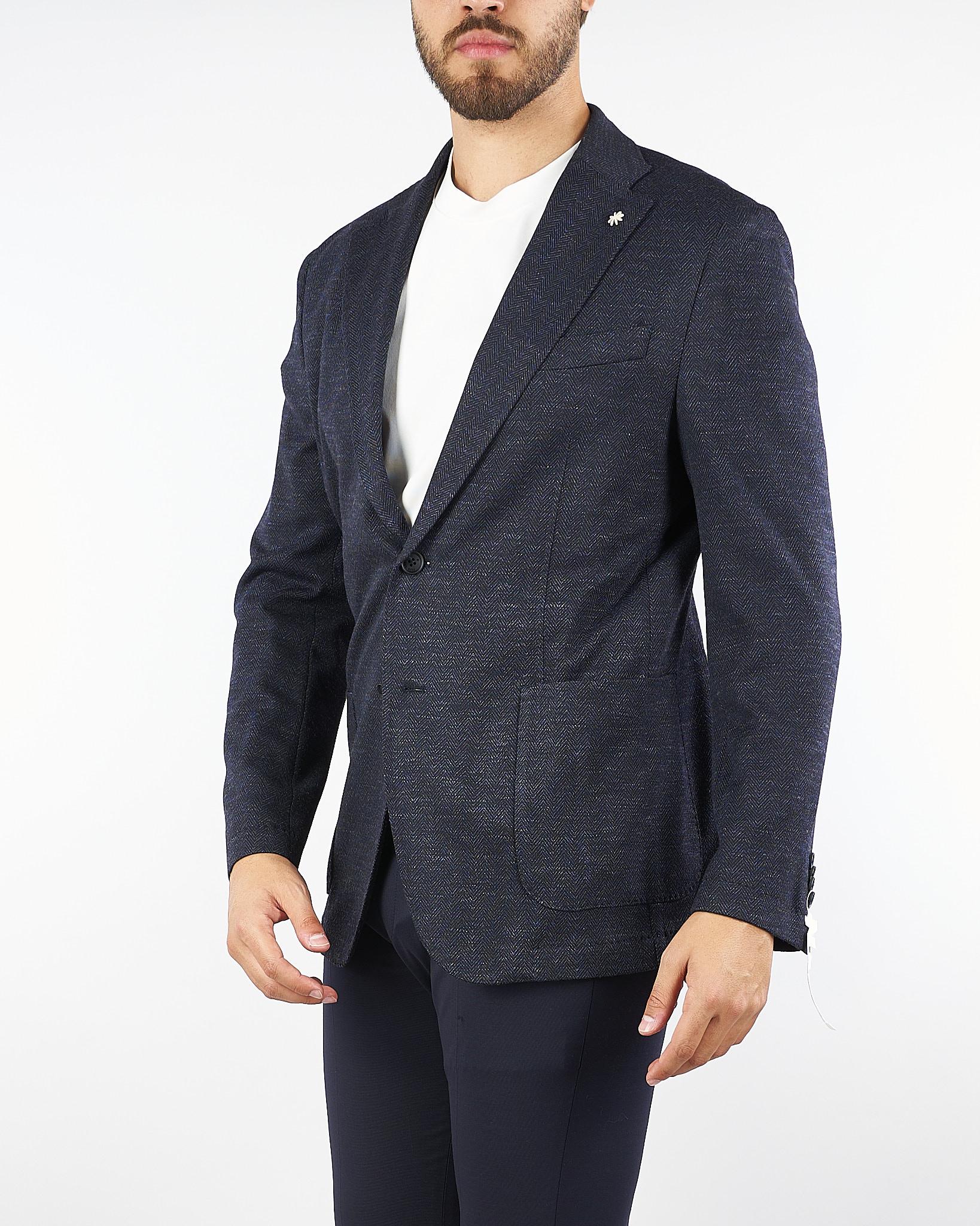 Giacca Blu microfantasia 3932G2724M253678 89 MANUEL RITZ 