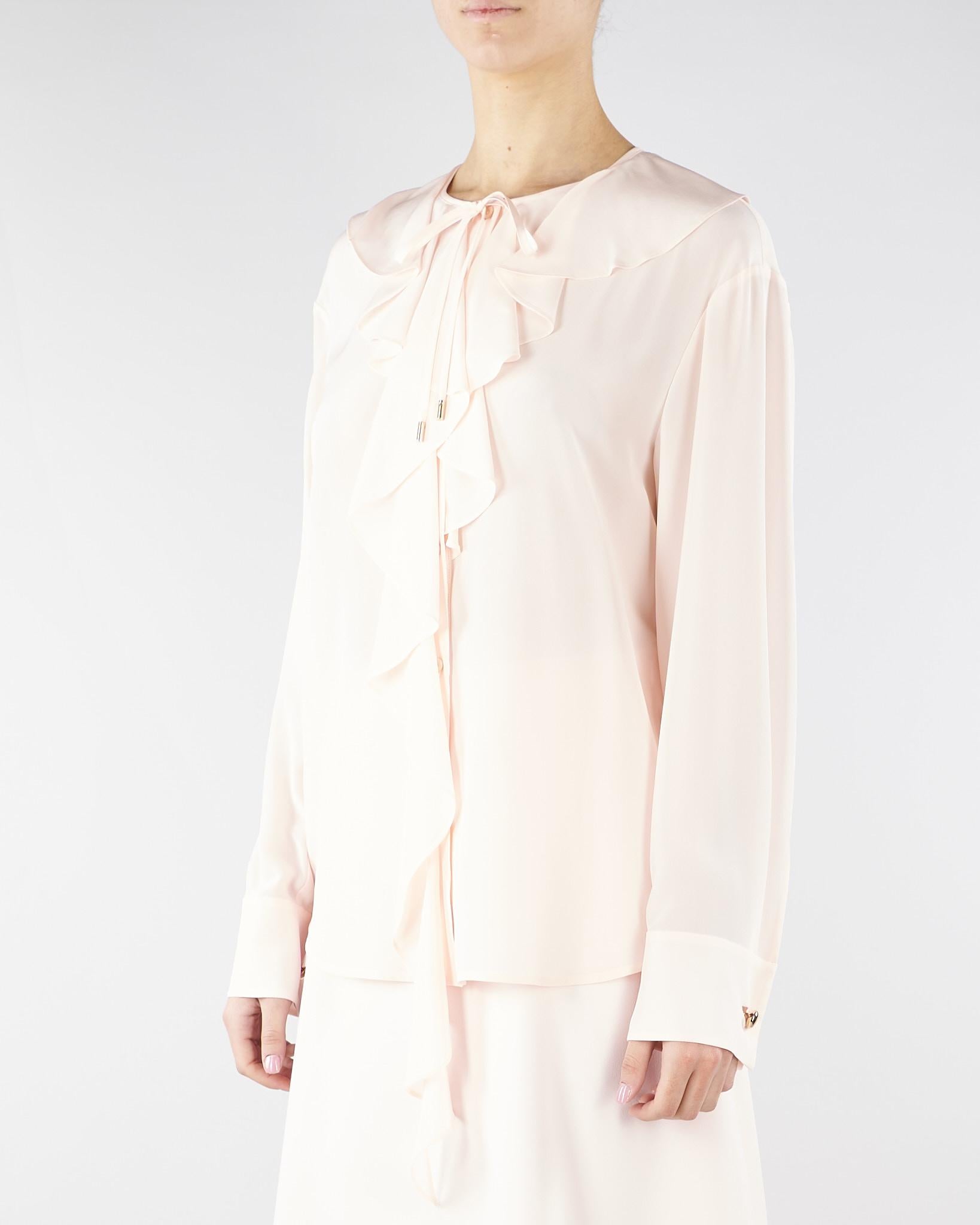 Blusa Cipria in seta con volant MSTEPICA 43 MAX MARA STUDIO 