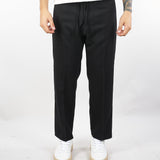 Pantalone Nero wide leg con elastico in vita PA3506 9 I'M BRIAN 