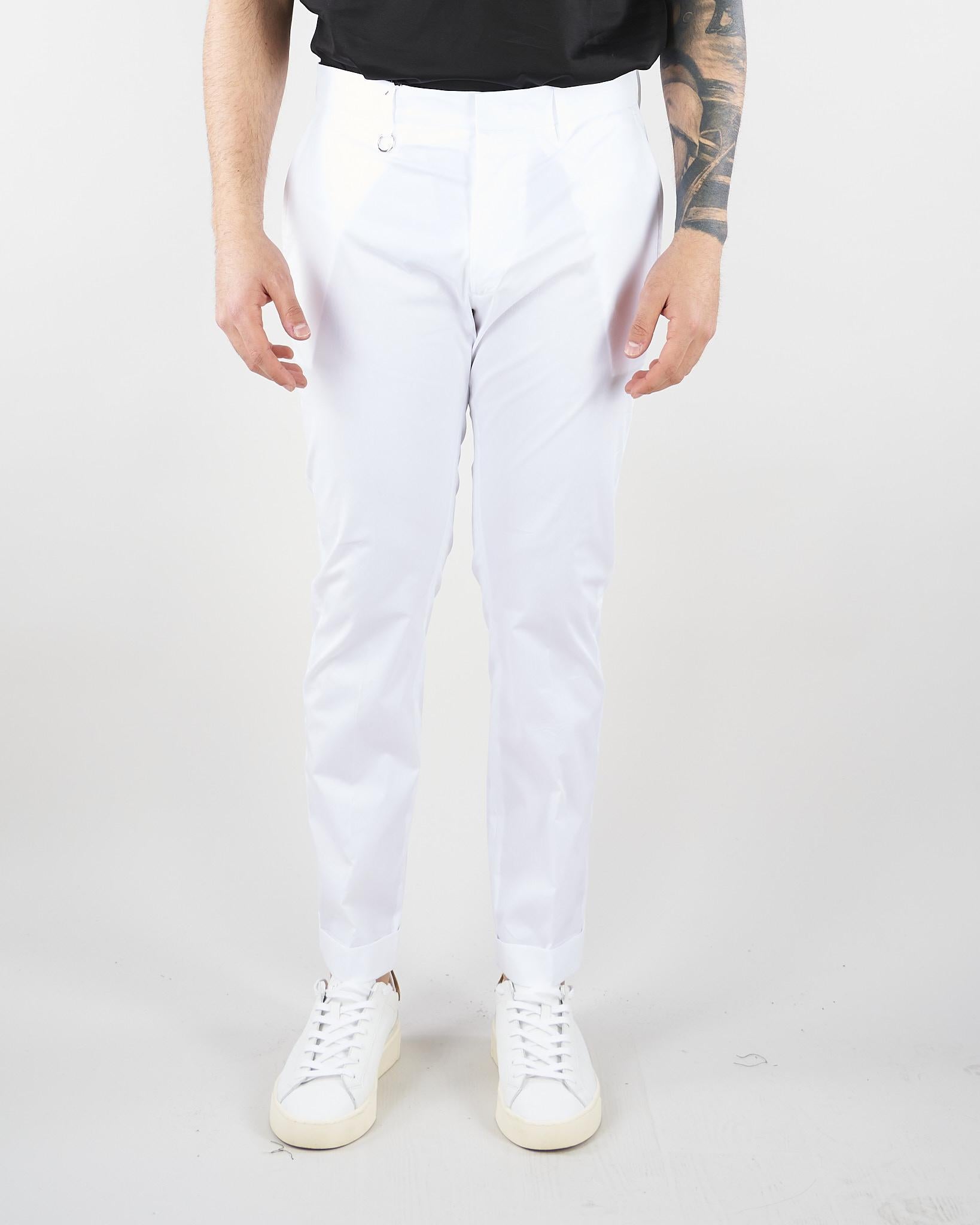 Pantalone Roxy Bianco in cotone GC1PSS266888 A001 GOLDEN CRAFT 