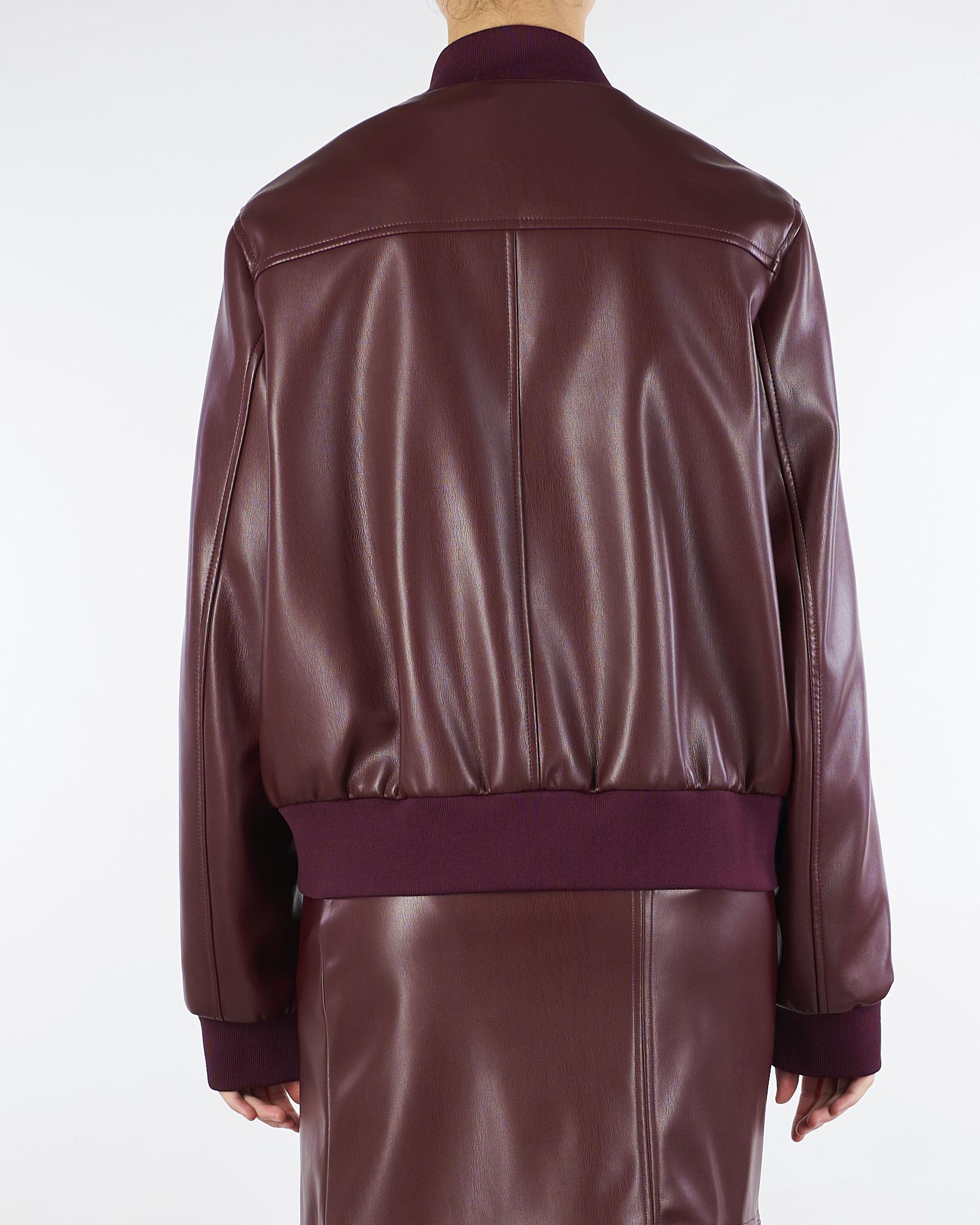 Giacca Bordeaux effetto pelle con bottoni TP2232 5609 TWIN SET 