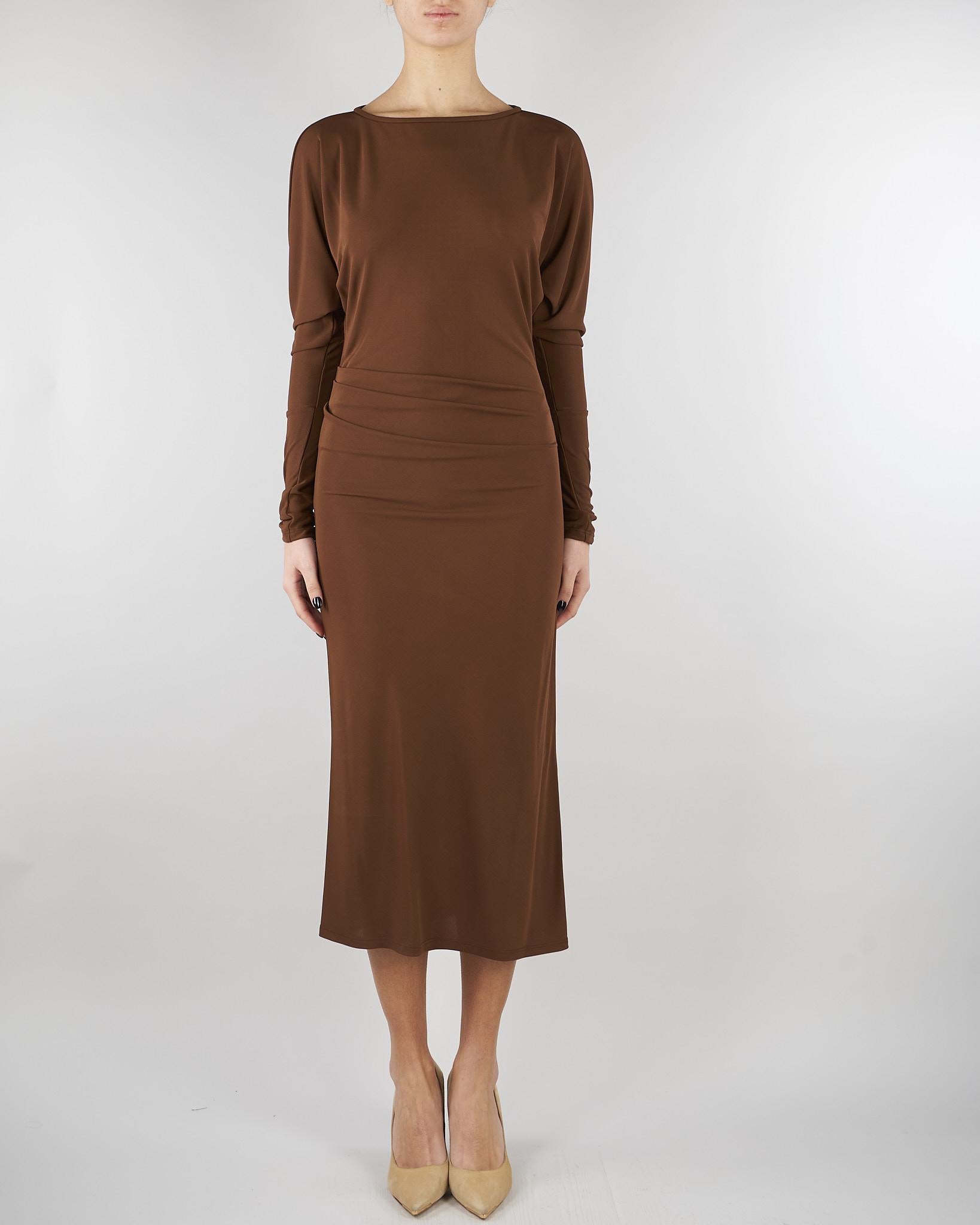 Abito Tabacco in jersey MSTSALVO 2 MAX MARA STUDIO 