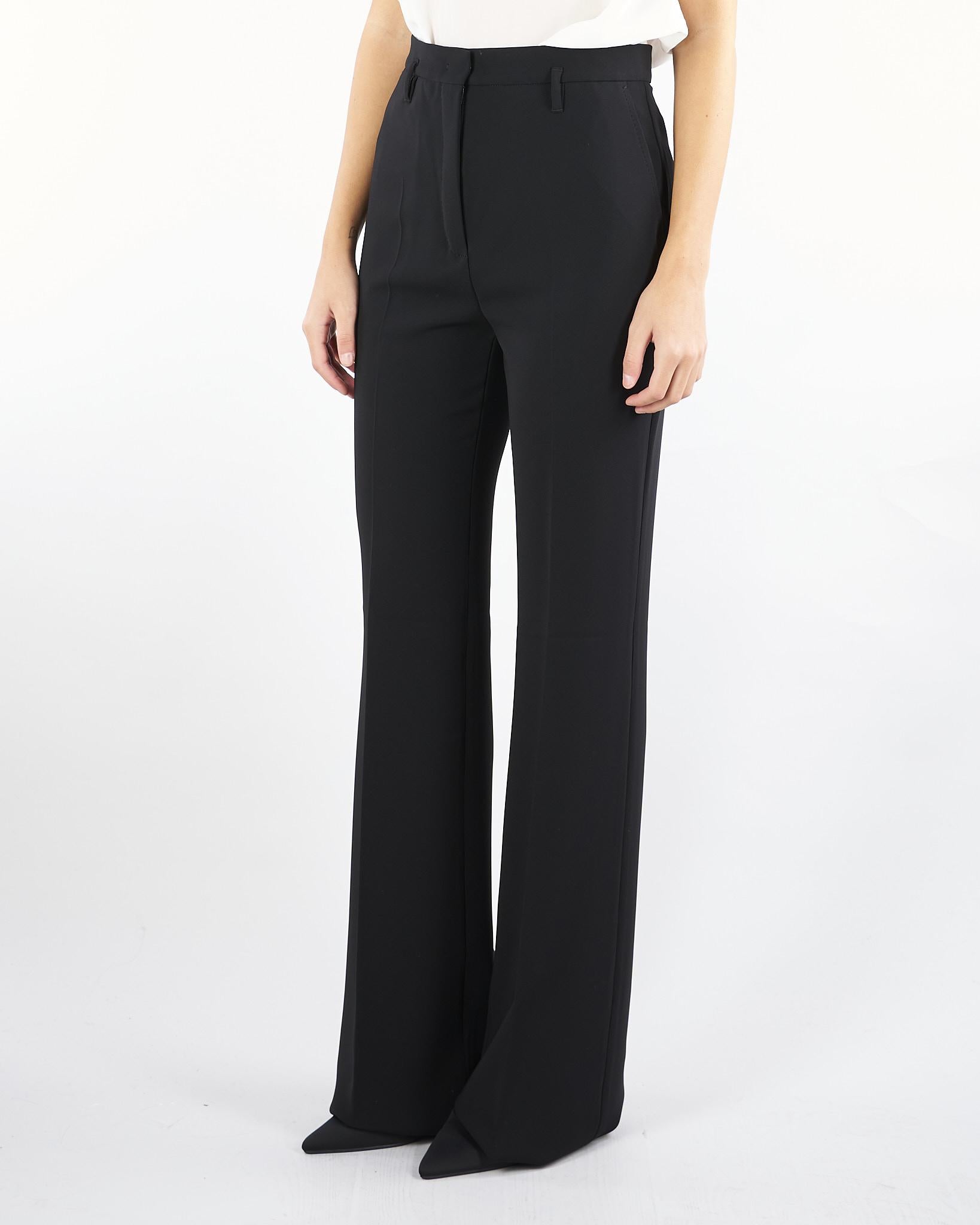 Pantalone Nero a zampa in cady ALABAMA 1 MAX MARA STUDIO 