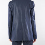 Blazer Blu in tessuto laminato EUFEMIA 2 PENNY BLACK 
