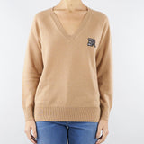 Maglia Cammello in pura lana e cashmere con logo D47EM055E52 MF700 ERMANNO BY ERMANNO SCERVINO 