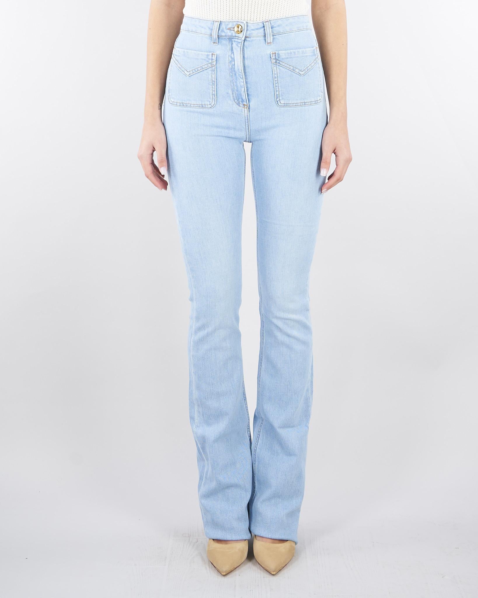 Jeans a zampetta con taschini PJ24N61E2 192 ELISABETTA FRANCHI 